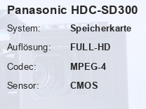Panasonic HDC-SD300 Testbericht