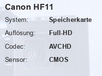 Canon HF11 Testbericht