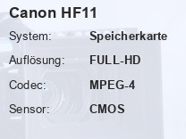 Canon HF11 Testbericht