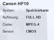 Canon HF10 Testbericht